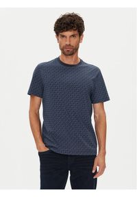 Michael Kors T-Shirt CS5529A5KS Granatowy Regular Fit. Kolor: niebieski. Materiał: bawełna
