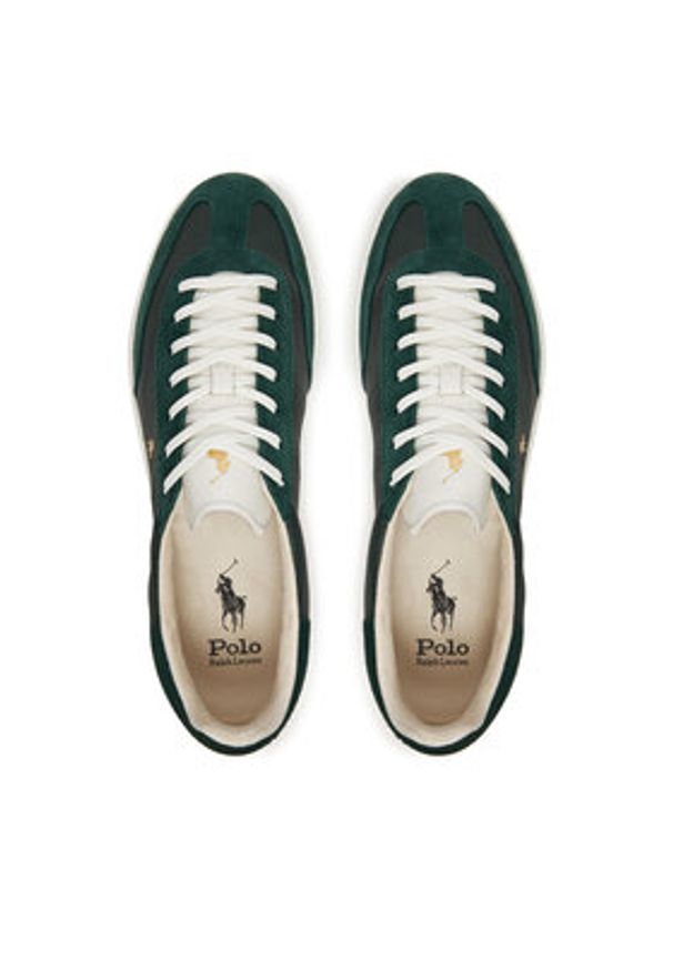 Polo Ralph Lauren Sneakersy 809973701003 Czarny. Kolor: czarny. Materiał: skóra