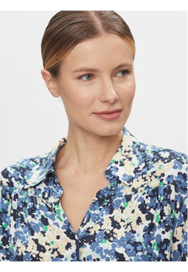 Pepe Jeans Koszula Ciria PL304836 Niebieski Regular Fit. Kolor: niebieski. Materiał: wiskoza