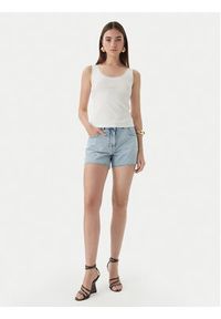 Patrizia Pepe Top 2M4523/J407-W146 Biały Slim Fit. Kolor: biały. Materiał: bawełna #5