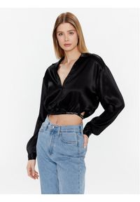 Calvin Klein Jeans Bluzka J20J220327 Czarny Regular Fit. Kolor: czarny. Materiał: wiskoza #1