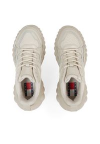 Tommy Jeans Sneakersy Runner Cloud Out EN0EN02187 Beżowy. Kolor: beżowy. Materiał: skóra #5