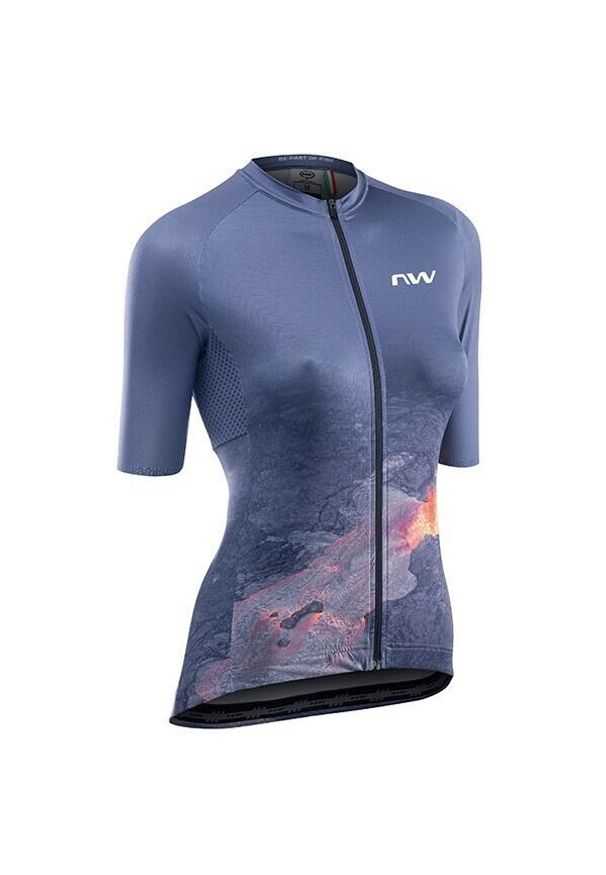 NORTHWAVE - Damska koszulka z krótkim rękawem Northwave Fire. Kolor: czarny. Długość rękawa: krótki rękaw. Długość: krótkie. Sport: kolarstwo