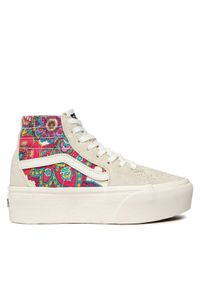 Vans Sneakersy Sk8-Hi Tapered VN0A7Q5PDJR1 Beżowy. Kolor: beżowy. Materiał: zamsz, skóra