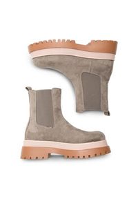 Jenny Fairy Sztyblety Bianka HY13295-5 Szary. Kolor: szary. Materiał: materiał #8