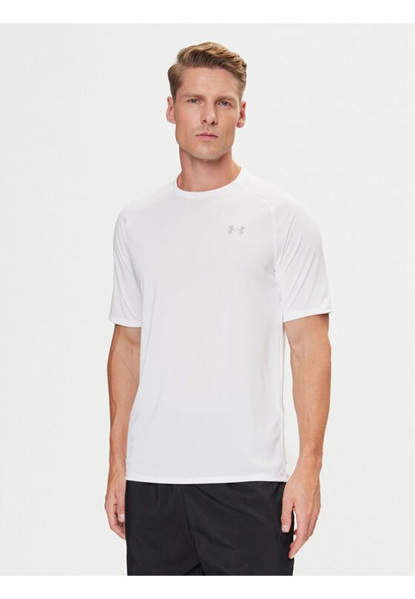 Under Armour T-Shirt UA Tech 2.0 1326413 Biały Regular Fit. Kolor: biały. Materiał: syntetyk
