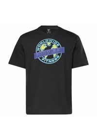 Koszulka z krótkim rękawem Męska Reebok Les Mills® Oversized Graphic Czarny. Kolor: czarny. Długość rękawa: krótki rękaw. Długość: krótkie. Sport: fitness