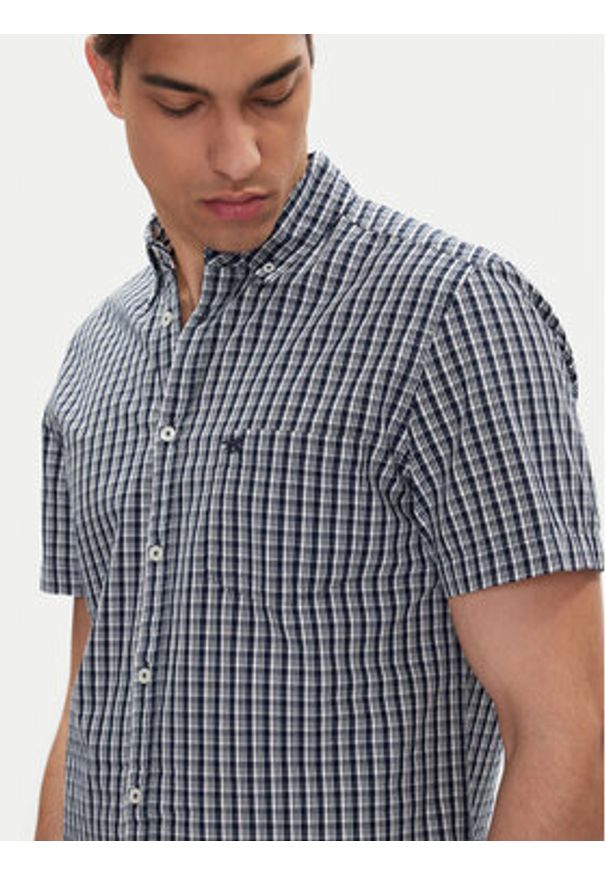 Mustang Koszula Gilroy 1016463 Niebieski Slim Fit. Kolor: niebieski. Materiał: bawełna