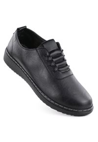 Unisoft - Półbuty damskie komfortowe czarne UNISOFT 5933. Kolor: czarny. Materiał: skóra ekologiczna #1