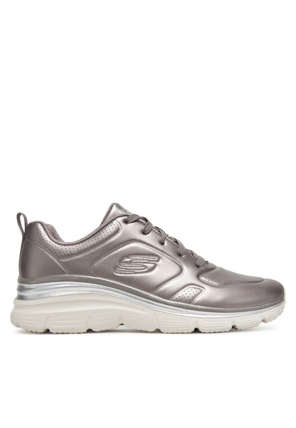 skechers - Sneakersy Skechers. Kolor: srebrny