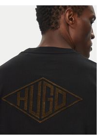 Hugo - HUGO T-Shirt Darunu 50534951 Czarny Relaxed Fit. Kolor: czarny. Materiał: bawełna #4