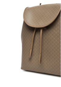 Calvin Klein Plecak Emblem Aop Flap Backpack LV04F3271G Beżowy. Kolor: beżowy. Materiał: skóra #3