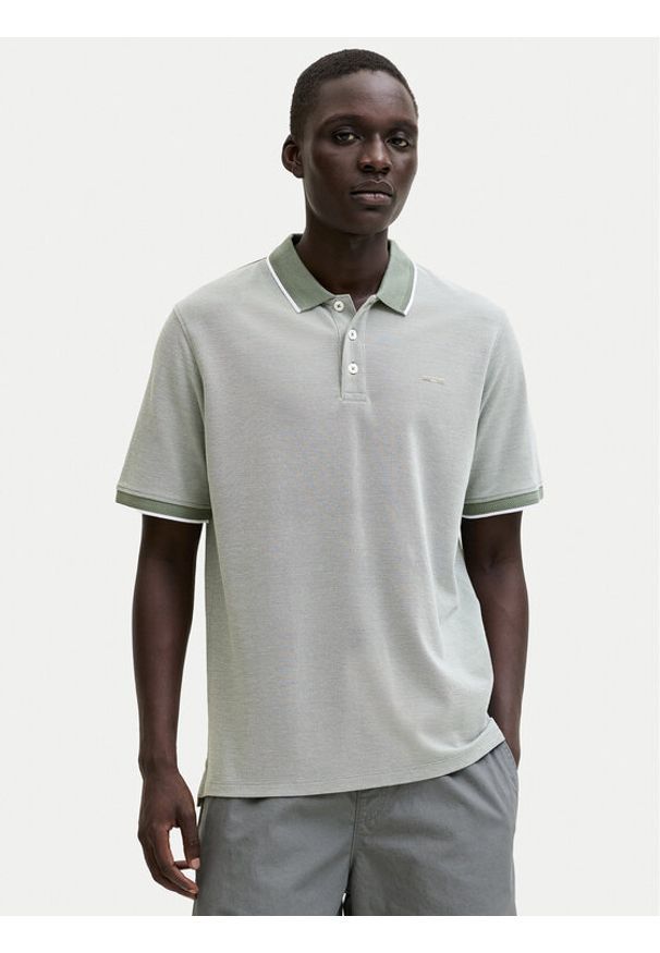 Jack & Jones Polo Blualves 12274681 Zielony jasny Regular Fit. Typ kołnierza: polo. Kolor: zielony. Materiał: bawełna