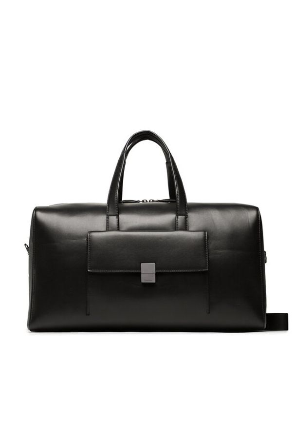Calvin Klein Torba Iconic Hardware Weekender K50K510248 Czarny. Kolor: czarny. Materiał: skóra