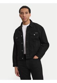 Calvin Klein Jeans Kurtka jeansowa 90S Ck Classic LV04RF706G Czarny Regular Fit. Kolor: czarny. Materiał: jeans #1