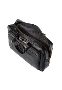 Wittchen - Męska torba na laptopa 15,6" skórzana vintage z licznymi kieszeniami czarna. Kolor: czarny. Materiał: skóra. Styl: vintage #5