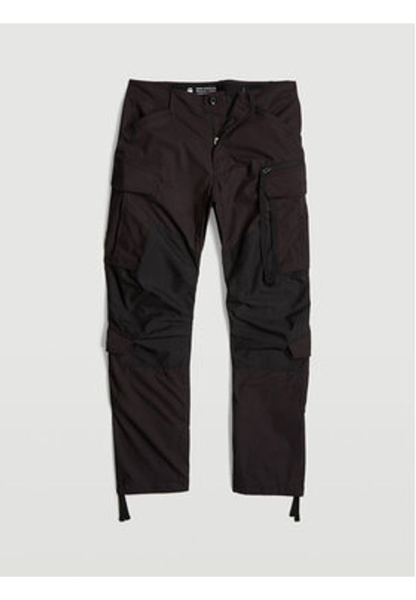 G-Star RAW - G-Star Raw Spodnie materiałowe Rovic Zip 3D D25219-D308 Czarny Loose Fit. Kolor: czarny. Materiał: bawełna