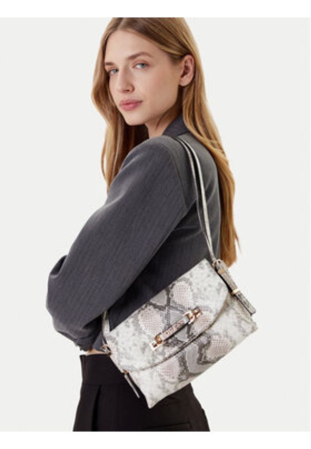 Guess Torebka Lefia HWKG96 44190 Szary. Kolor: szary. Materiał: skórzane