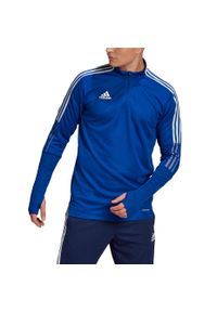 Adidas - Bluza piłkarska męska adidas Tiro 21 Training Top. Kolor: niebieski, wielokolorowy, biały. Sport: piłka nożna