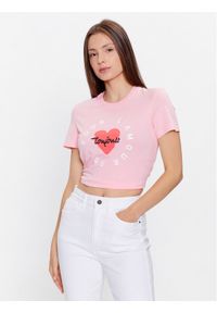 only - ONLY T-Shirt 15266625 Różowy Regular Fit. Kolor: różowy. Materiał: bawełna #1