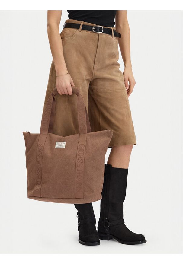 Guess Jeans Torebka CWBEO-GUESS-B-016-09 Brązowy. Kolor: brązowy