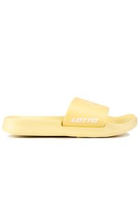 LOTTO - Klapki damskie na basen Lotto LATHI. Kolor: żółty. Styl: sportowy #1
