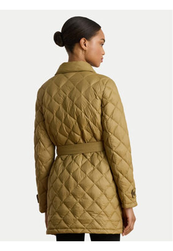 Lauren Ralph Lauren - LAUREN RALPH LAUREN Płaszcz zimowy 297979514002 Brązowy Straight Fit. Kolor: brązowy. Materiał: syntetyk. Sezon: zima