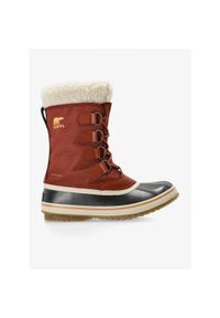 sorel - Buty zimowe damskie Sorel Winter Carnival WP. Kolor: czerwony. Sezon: zima. Styl: sportowy