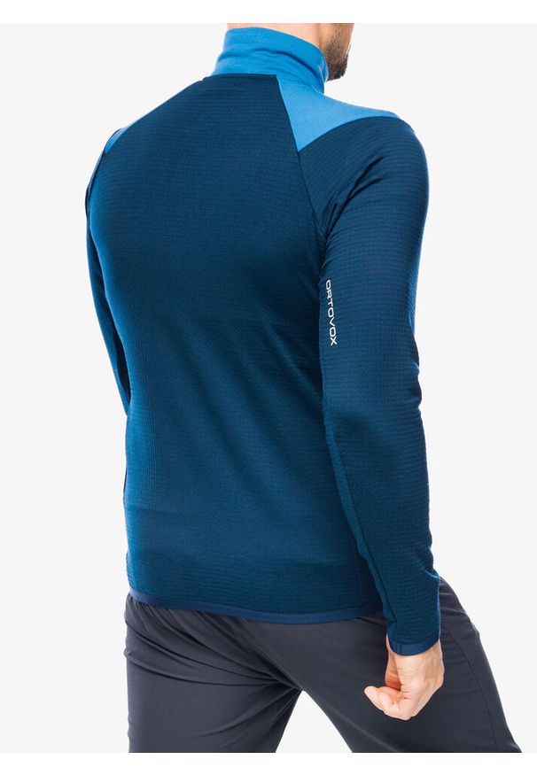 ORTOVOX - Bluza z zamkiem męska Ortovox Fleece Grid Jacket. Kolor: niebieski. Sezon: zima. Sport: narciarstwo