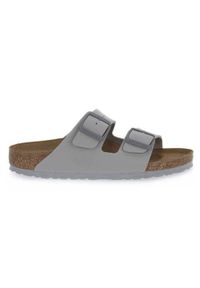 Klapki damskie Birkenstock Arizona. Kolor: szary. Materiał: syntetyk, materiał. Styl: sportowy