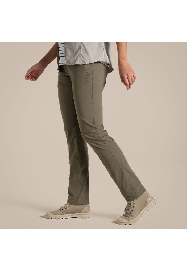 CRAGHOPPERS - Spodnie turystyczne damskie Craghoppers NosiLife Pro Trouser III. Kolor: zielony. Sezon: lato. Sport: turystyka piesza