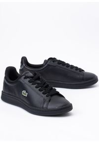 Lacoste - Sneakersy damskie LACOSTE CARNABY PRO. Okazja: na co dzień, na spacer, do pracy. Kolor: czarny. Sport: turystyka piesza