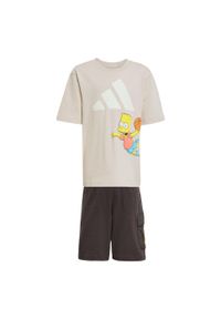Adidas - ZestawThe Simpsons Tee Set Kids. Kolor: beżowy