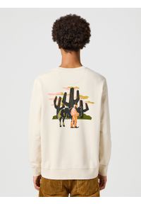 Wrangler - MESKA BLUZA WRANGLER CREWNECK SWEATSHIRT VINTAGE WHITE 112357321. Styl: vintage #4