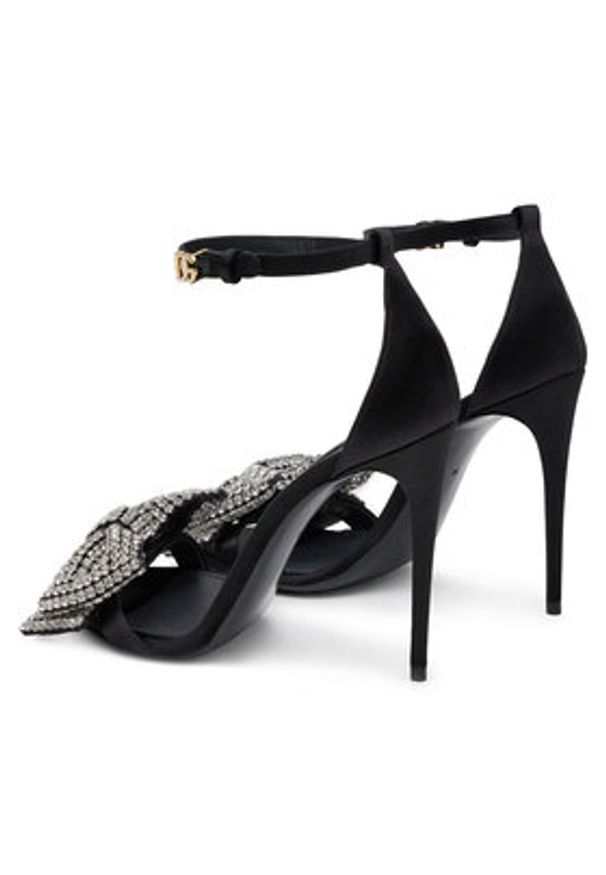 DOLCE & GABBANA - Dolce&Gabbana Sandały CR1793 A9S43 Czarny. Kolor: czarny. Materiał: materiał