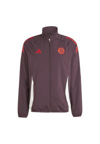 Adidas - Bluza dresowa Prematch Bayern Munich 2024/25. Kolor: czerwony. Materiał: dresówka. Sport: piłka nożna #1