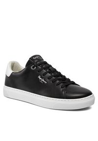 Pepe Jeans Sneakersy Camden Basic M PMS00007 Czarny. Kolor: czarny. Materiał: skóra