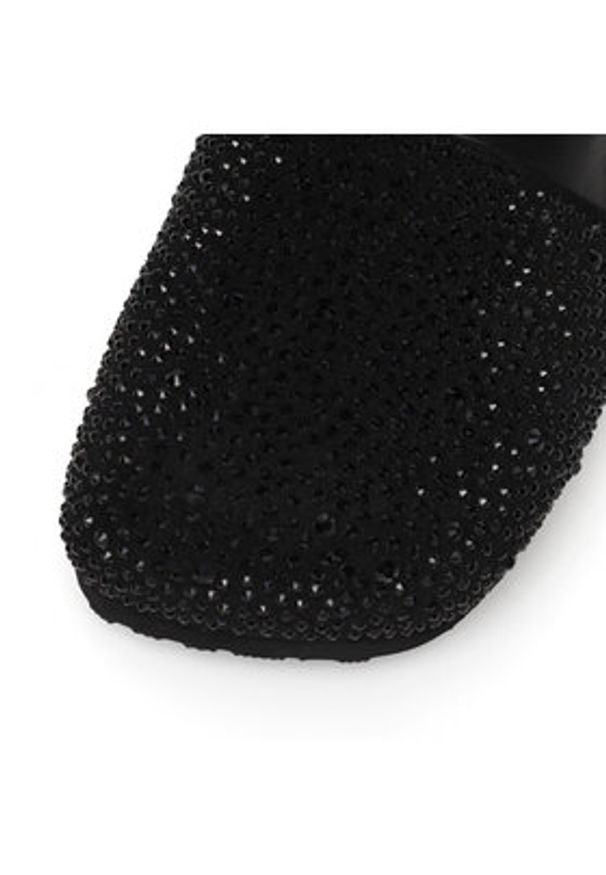 Eva Minge Klapki PERPETUE-24SS03 Czarny. Kolor: czarny. Materiał: skóra, zamsz