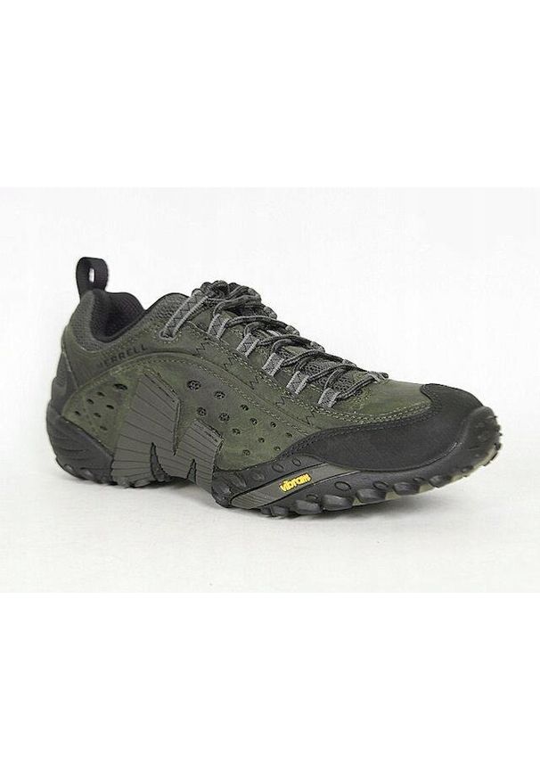 Merrell - Buty trekkingowe na co dzień MERRELL INTERCEPT skóra. Okazja: na co dzień. Kolor: zielony. Materiał: skóra