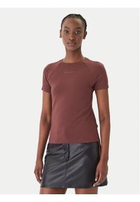 Patrizia Pepe T-Shirt 2M4549/J416-B887 Brązowy Reglan Fit. Kolor: brązowy #1