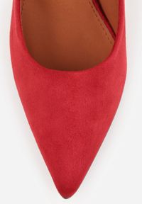 Born2be - Czerwone Szpilki Vices ze Skórzaną Wkładką Afurriva. Okazja: na co dzień. Kolor: czerwony. Materiał: skóra. Obcas: na szpilce. Styl: casual, elegancki #7