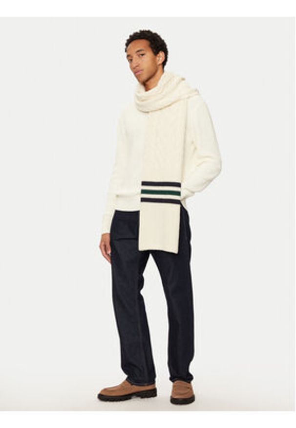 TOMMY HILFIGER - Tommy Hilfiger Szalik AM0AM12831 Écru. Materiał: wełna, materiał