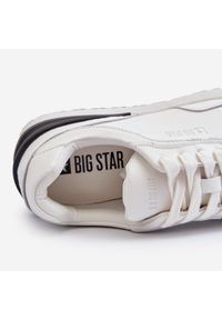 Big-Star - Sneakersy Męskie Skórzane Big Star NN174288 Białe. Okazja: na co dzień. Kolor: biały. Materiał: skóra