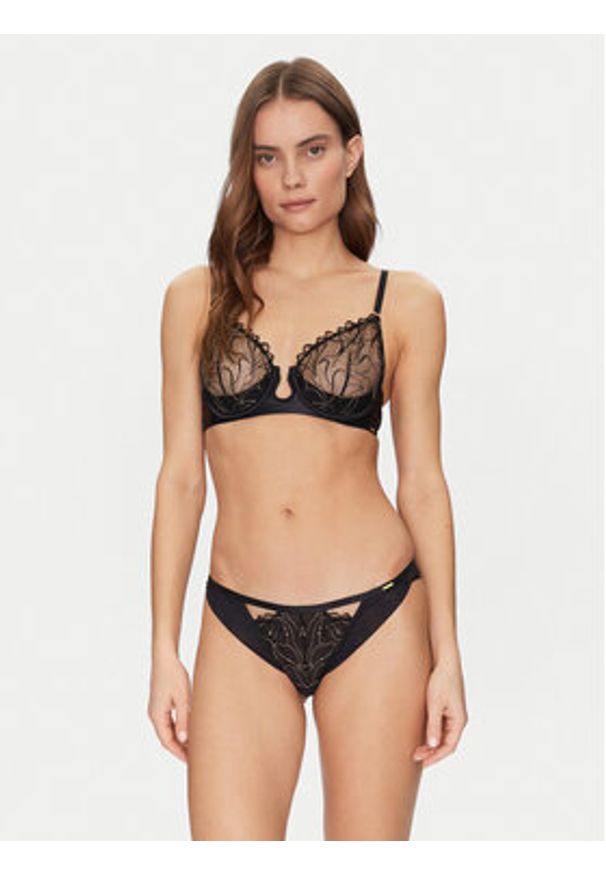 Dorina Biustonosz z fiszbiną Ainsley FXWB0077EM021 Czarny. Kolor: czarny. Materiał: syntetyk