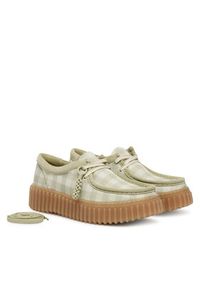 Clarks Półbuty Torhill Bee 26186299 Zielony. Kolor: zielony. Materiał: materiał #5