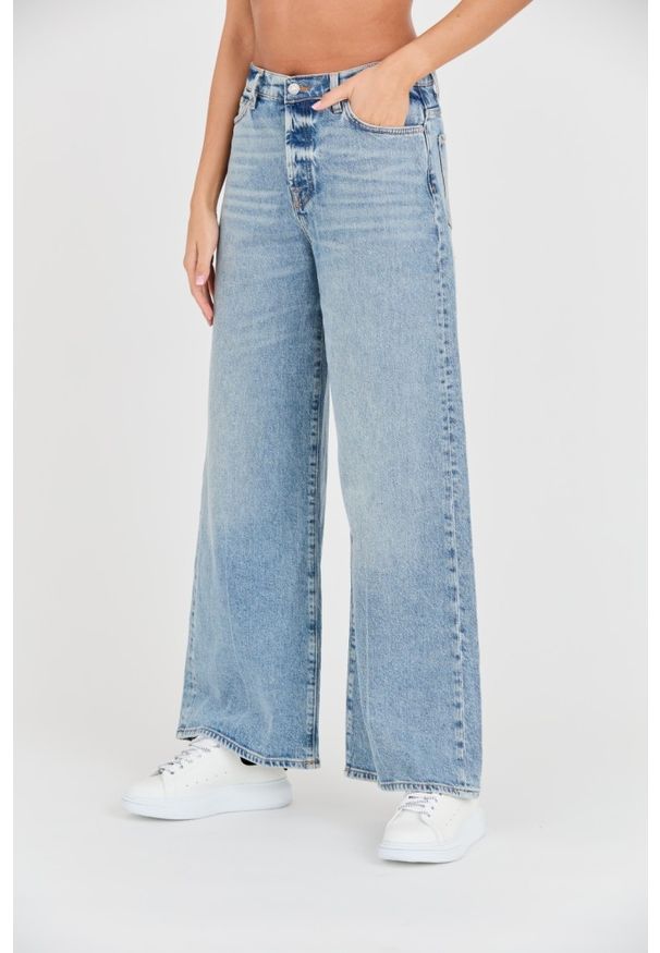 7 FOR ALL MANKIND Niebieskie jeansy Zoey. Kolor: niebieski