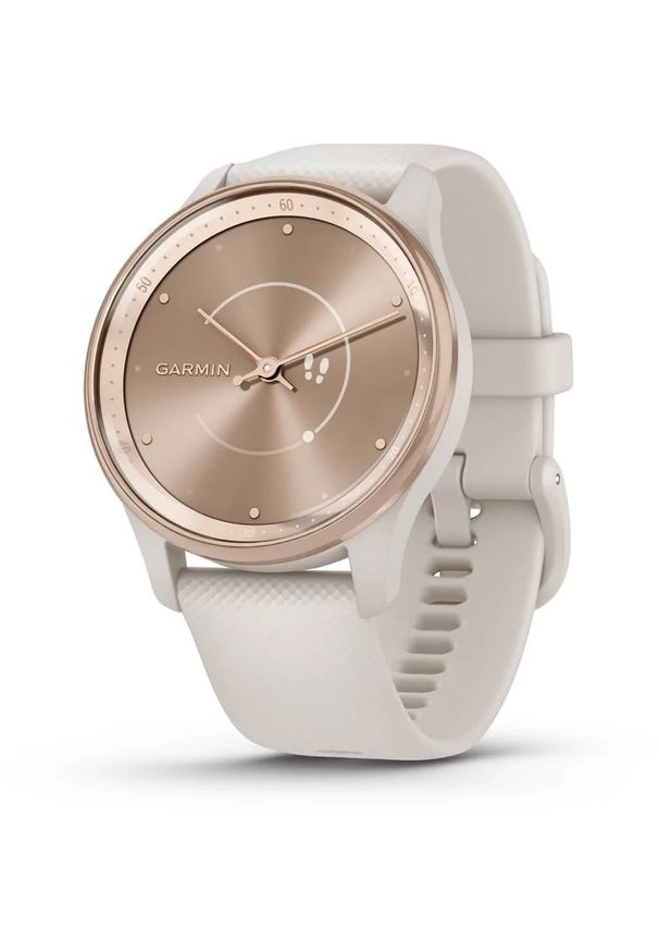 GARMIN - Zegarek sportowy Garmin Vivomove Trend Różowe złoto (010-02665-01). Kolor: wielokolorowy, różowy, złoty. Styl: sportowy