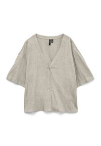 Vero Moda Koszula Rosie 10346914 Beżowy jasny Loose Fit. Kolor: beżowy. Materiał: wiskoza #3