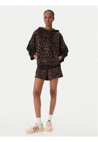 Adidas - adidas Bluza Seasonal Essentials Leopard Print KH0293 Brązowy Loose Fit. Kolor: brązowy. Materiał: bawełna. Wzór: nadruk #2