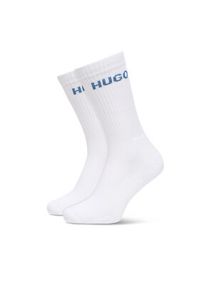 Hugo - HUGO Zestaw 6 par wysokich skarpet męskich 50510187 Kolorowy. Materiał: materiał, bawełna. Wzór: kolorowy
